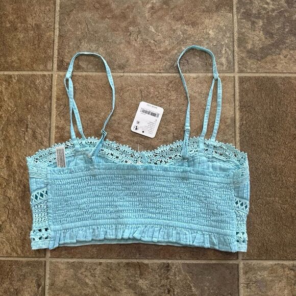 Free People Tallulah Bralette Aqua Size Small - Picture 8 of 10